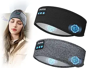 Sleep Headphones Headband – 2 Pack, Bluetooth, Ultra‑Thin Speakers
