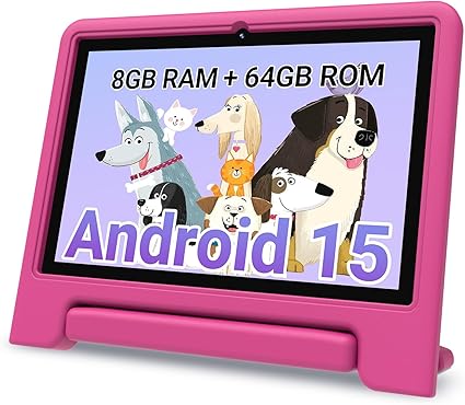 10.1″ Kids Tablet – Android 15 with Eye Protection
