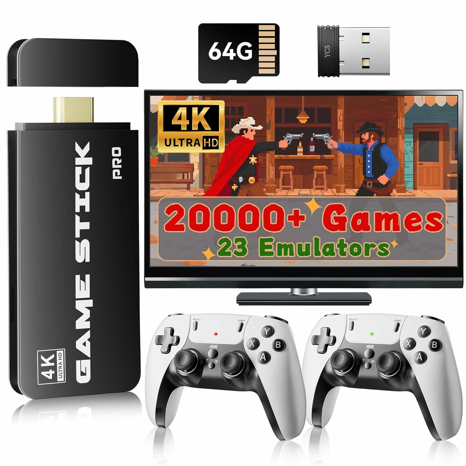 Retro Gaming Console Pro – 20,000+ Games, 4K HDMI, 23 Emulators
