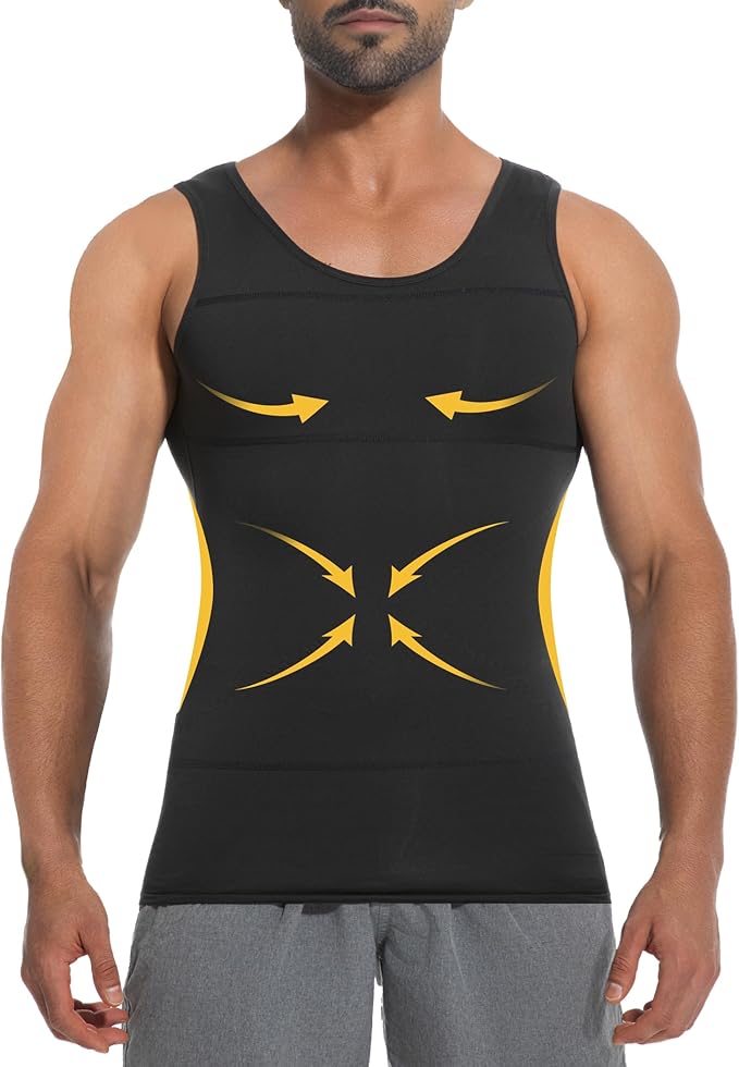 Men’s Compression Shirt – Slimming, Tummy Control, Back Support