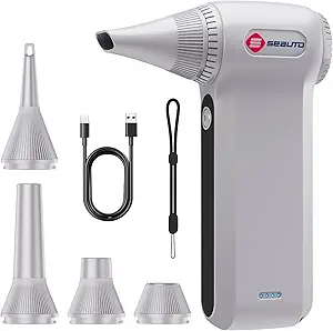 Seauto Electric Air Duster – 110,000 RPM, Cordless Air Can Replacement