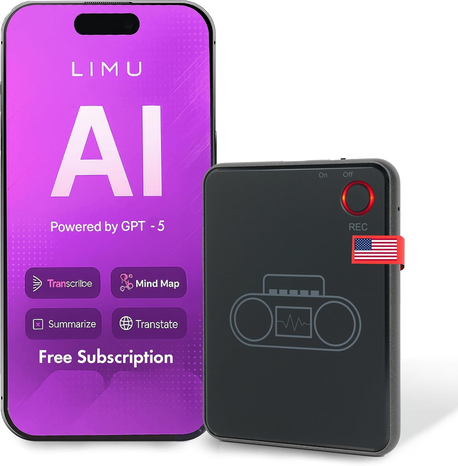 AI Voice Recorder with GPT‑5 & Transcription