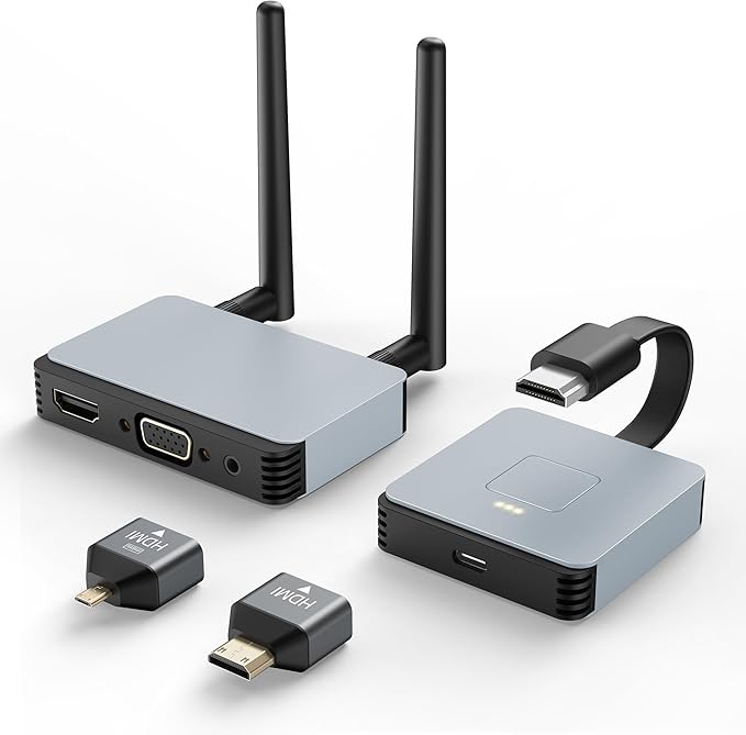 Wireless HDMI Transmitter & Receiver – 4K Streaming Kit