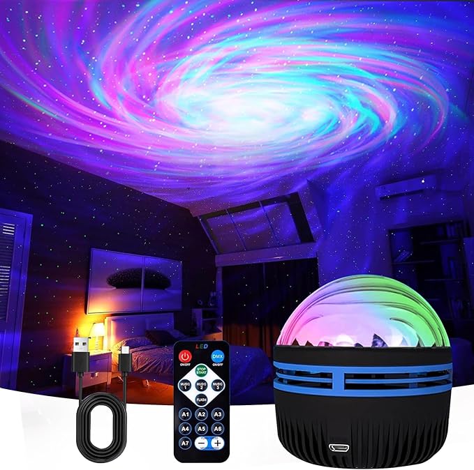 Galaxy & Black Hole Projector – Remote Control, Nebula Lamp