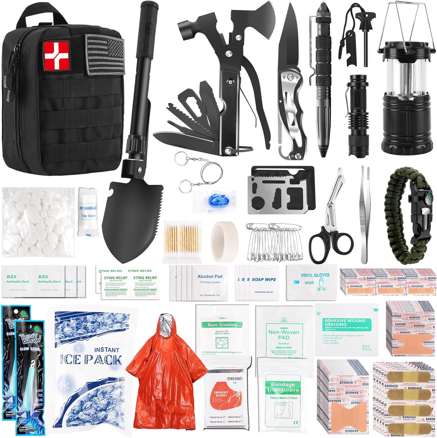 318-Piece Professional Emergency Survival & First Aid Kit