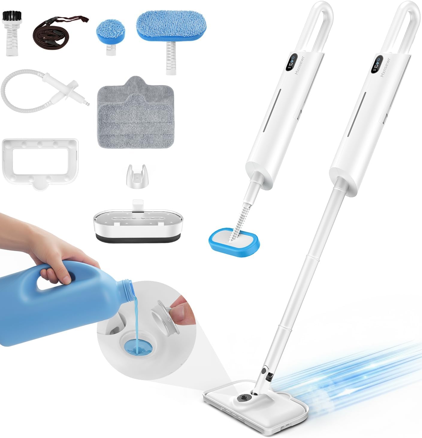 All-in-One Steam Mop and Handheld Steamer