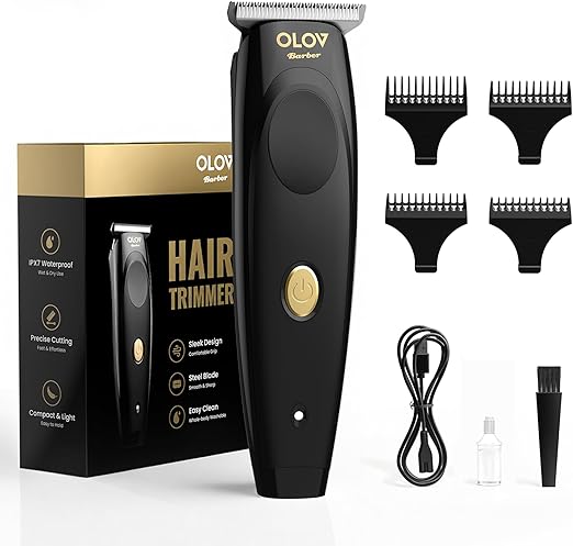 Hair Trimmer for Men – Professional Cordless T-Blade Clippers