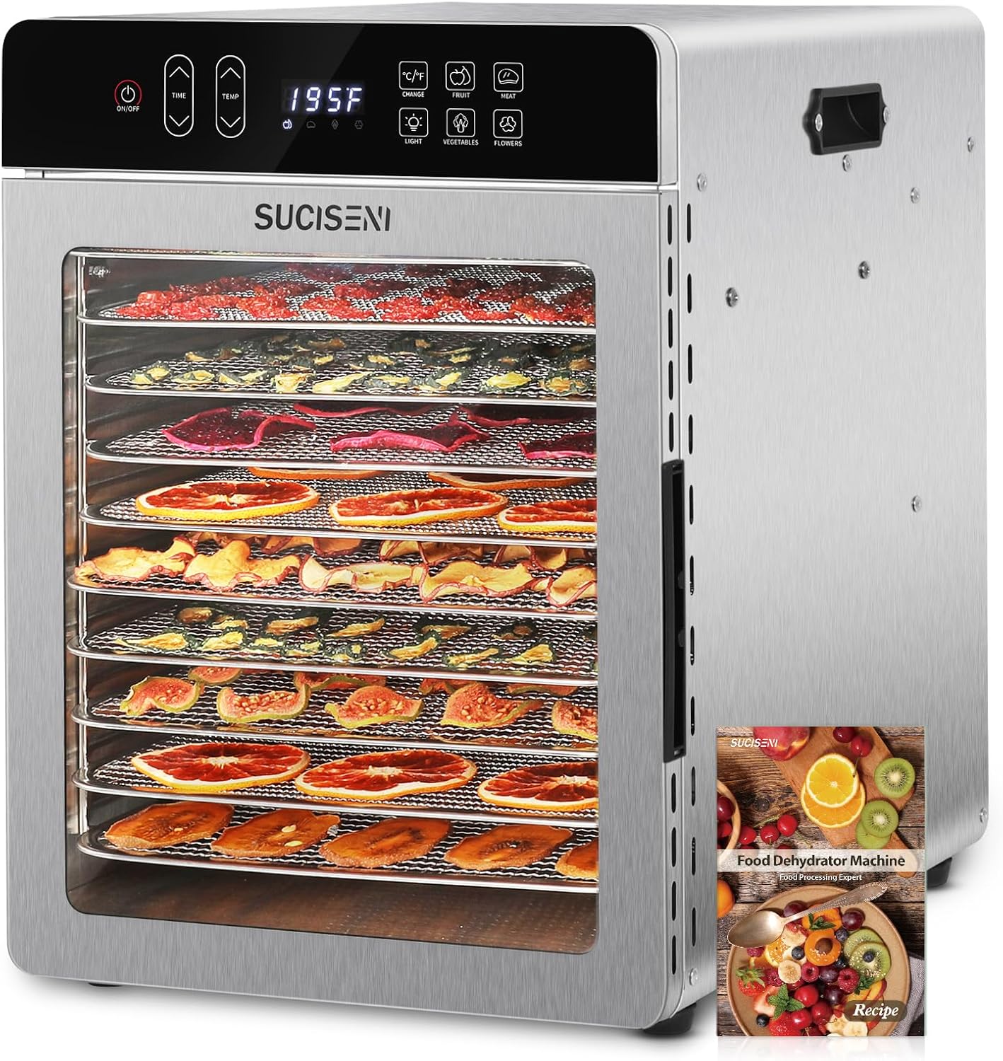 SUCICENI Food Dehydrator 9 Sq.Ft