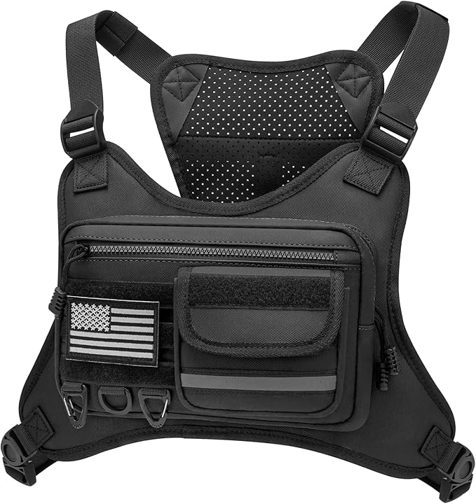 Adjustable Chest Bag for Running & Hiking – Water Resistant