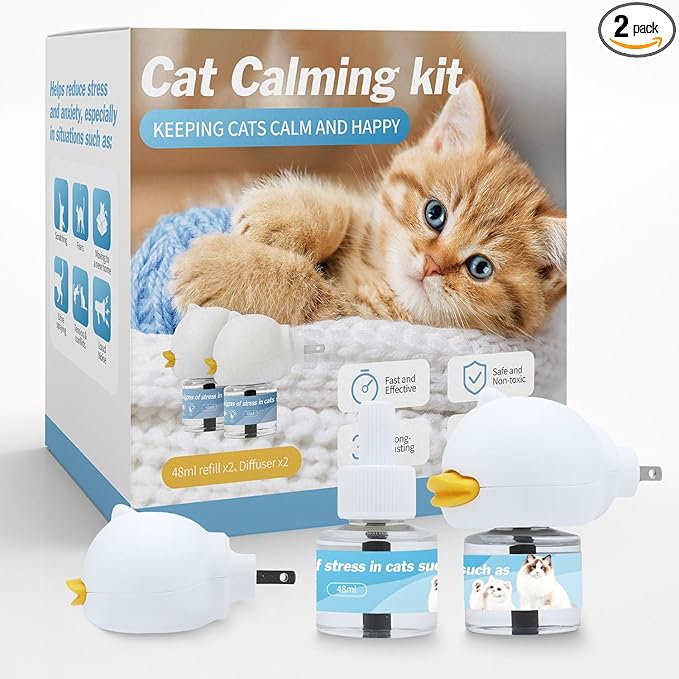 2-Pack Cat Calming Pheromone Diffuser Kit
