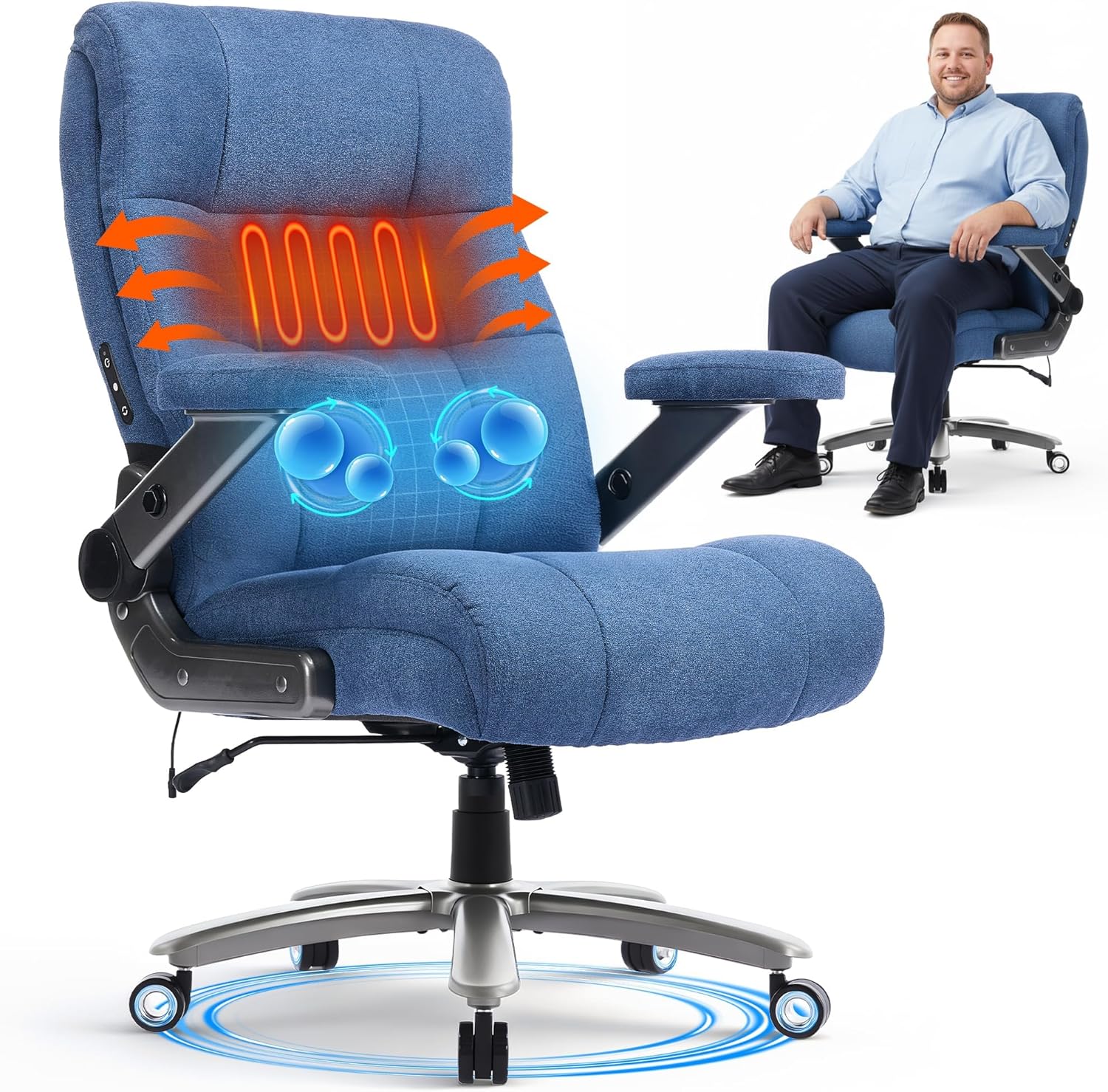 600LBS Oversized Big and Tall Executive Office Chair