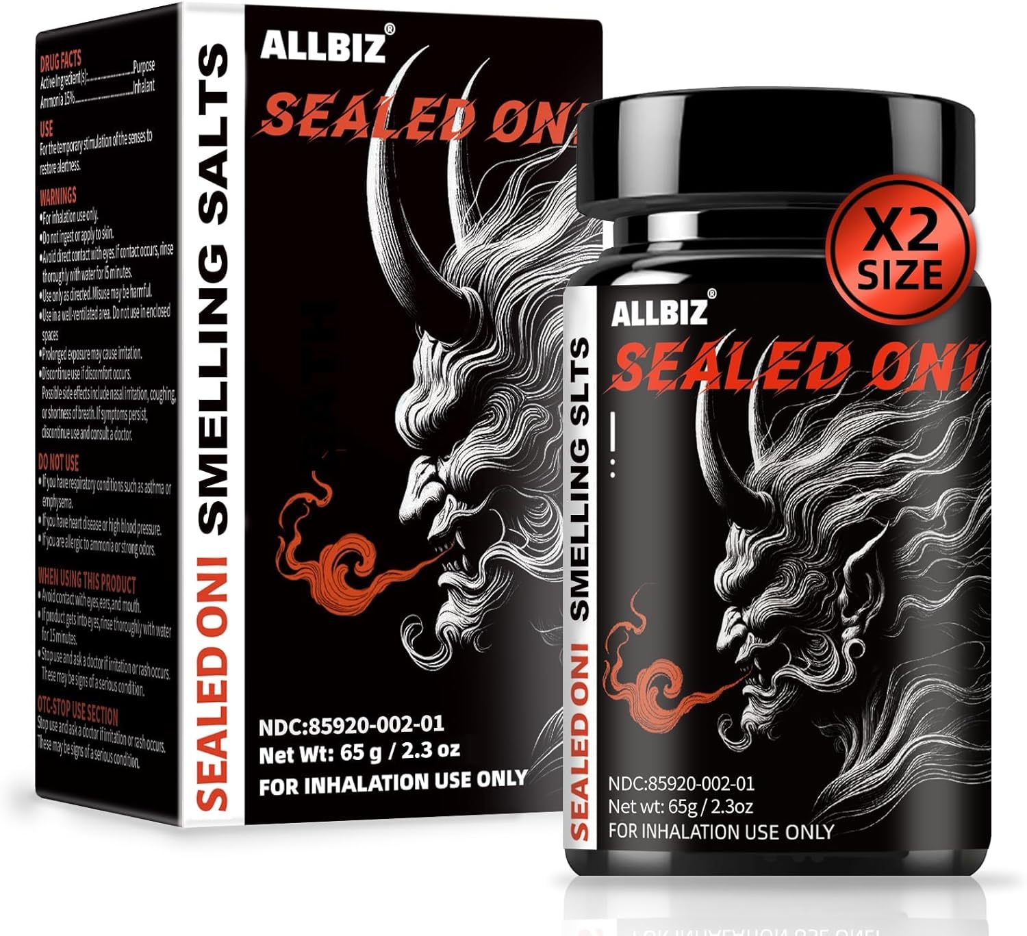 Sealed-Oni Potent Smelling Salts – Water-Activated Ammonia Inhalant for Athletes