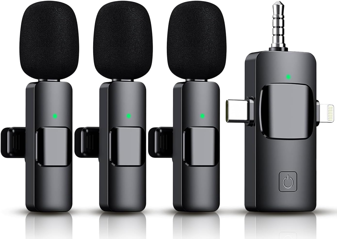 3-in-1 Wireless Lavalier Microphone for iPhone