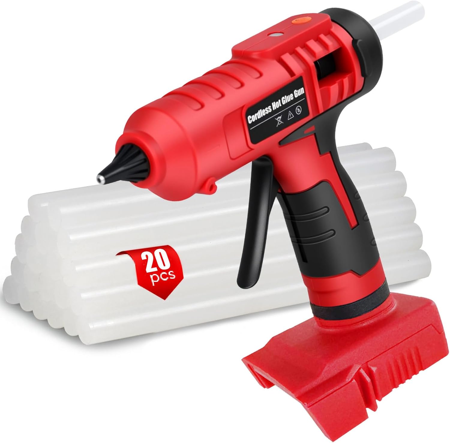 Cordless Hot Glue Gun for Milwaukee 18V Battery