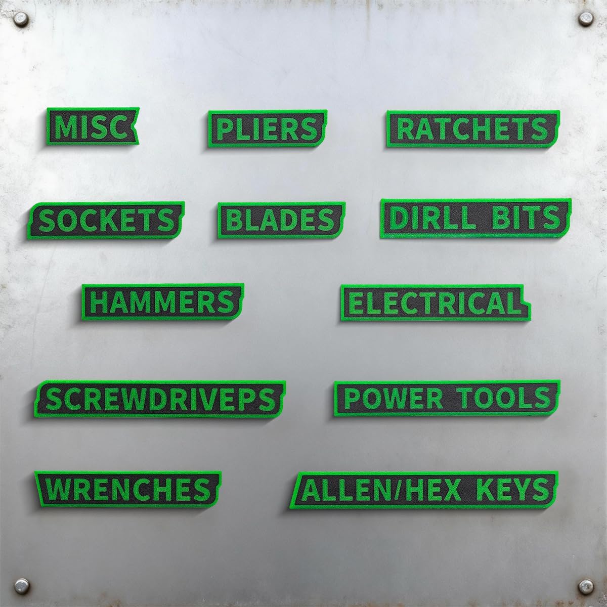 Magnetic Toolbox Labels – 3D Printed Organizer Tags