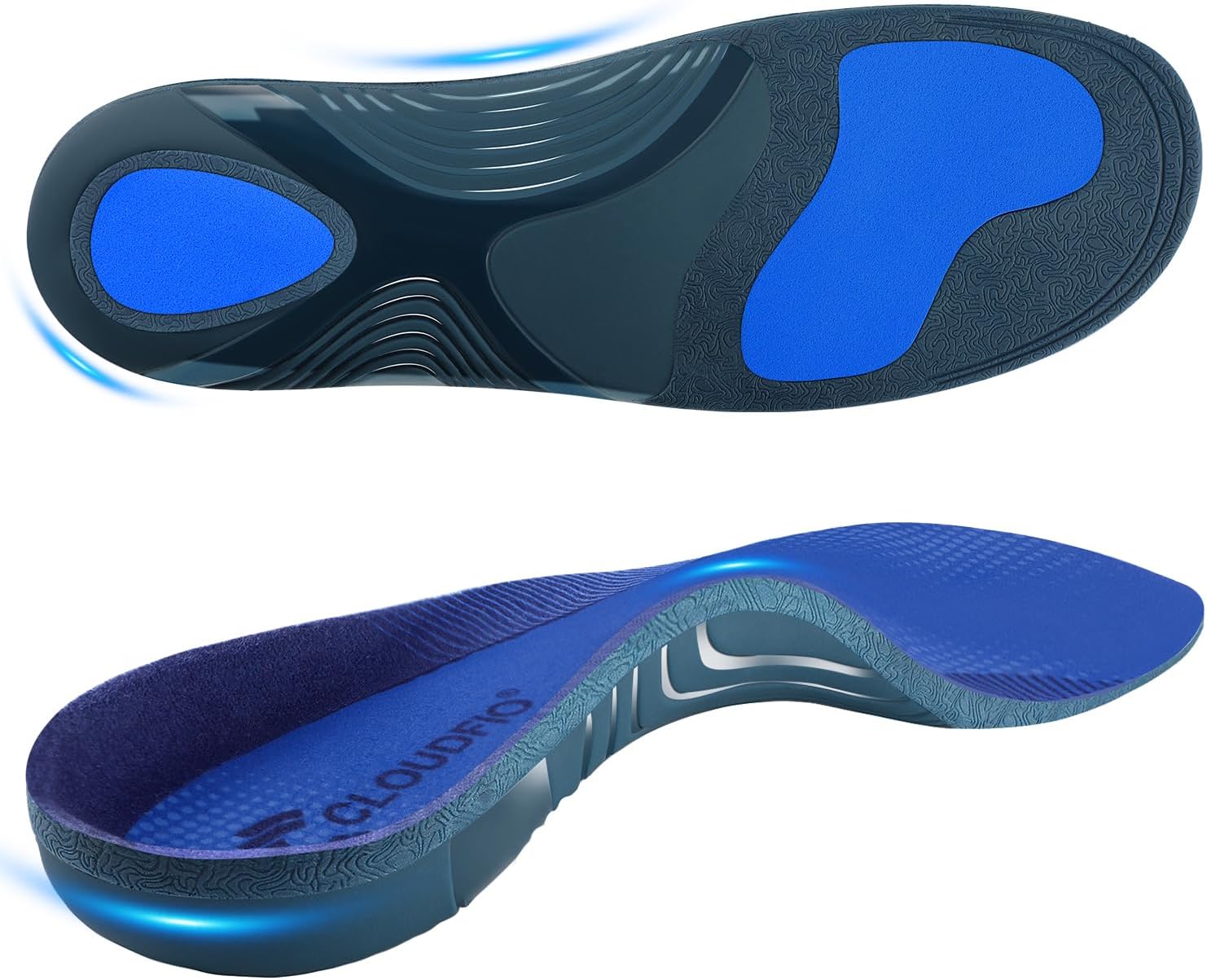 Plantar Fasciitis Insoles – High Arch Support, Shock Absorbing (DB‑XL)