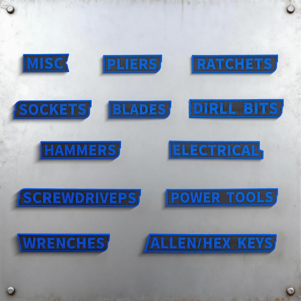 Magnetic Toolbox Labels – 3D Printed Organizer Tags