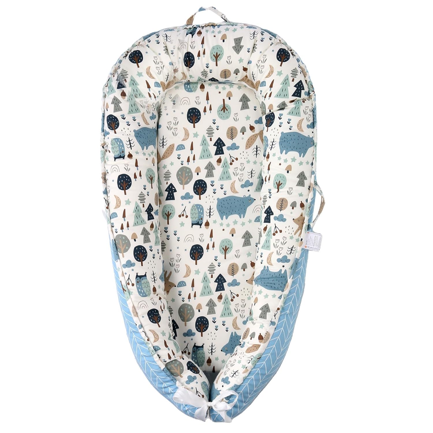 Newborn Baby Lounger – Reversible, Portable & Adjustable U‑Shape Lounger