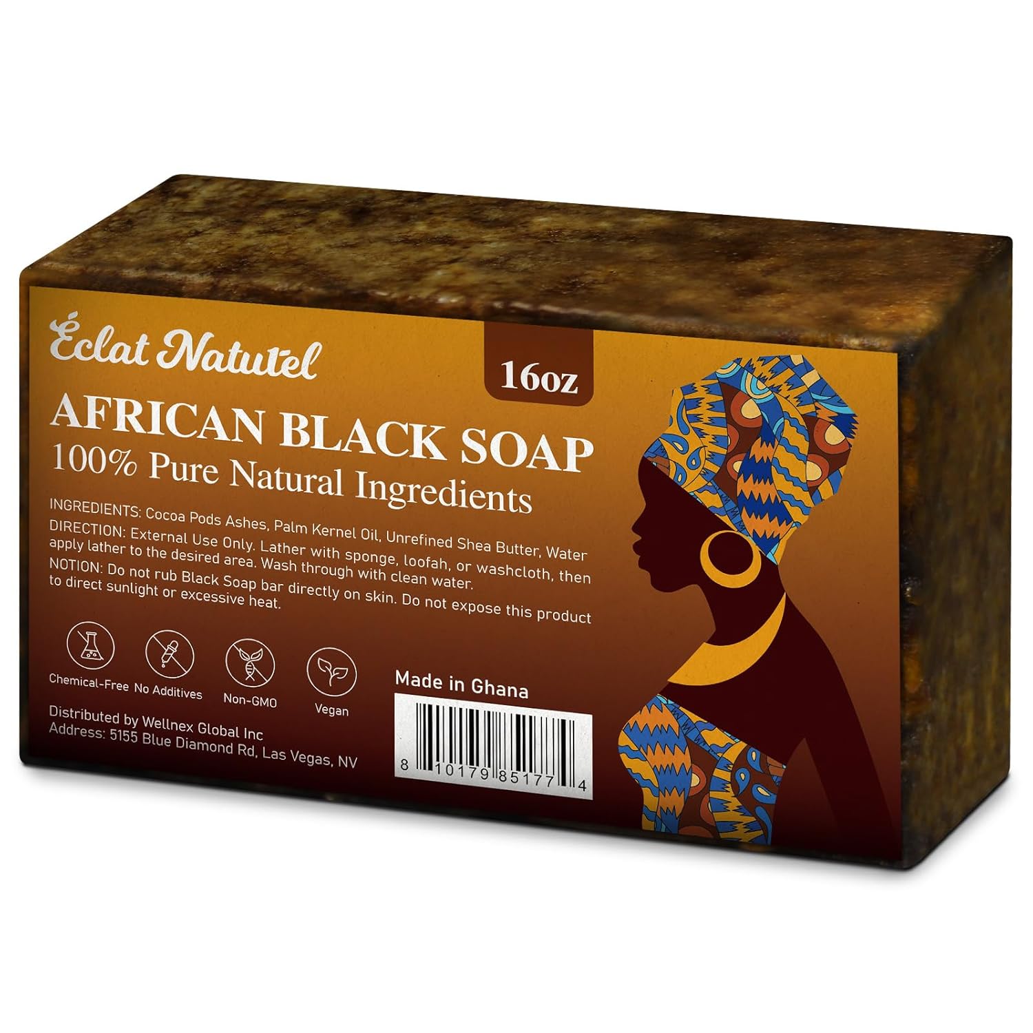 African Black Soap – 100% Pure for Acne & Eczema