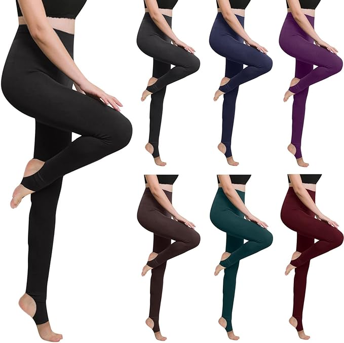Stirrup Leggings – Winter Fleece Lined, High Waisted, Tummy Control