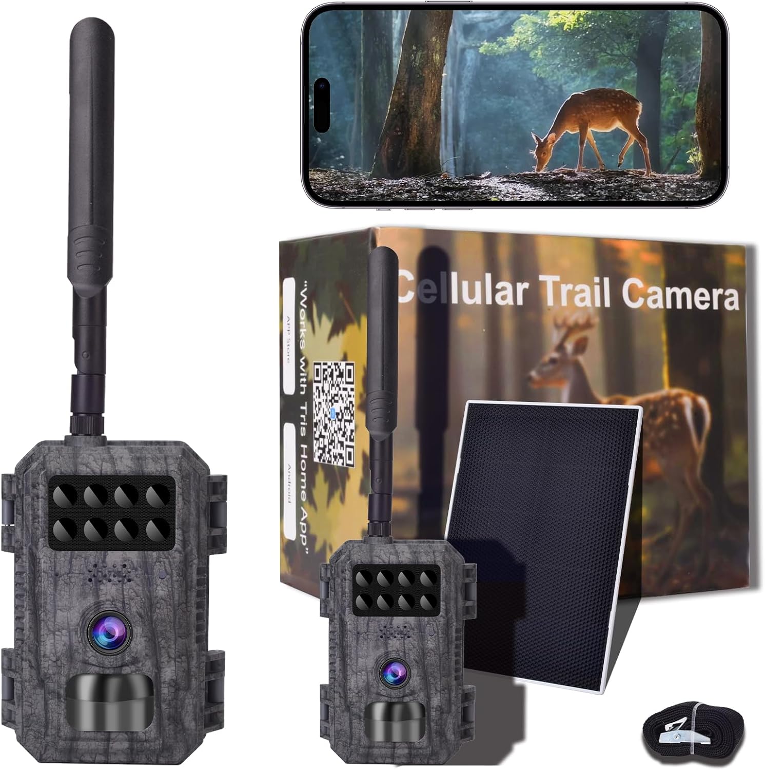 2K Wildlife Trail Camera with Night Vision