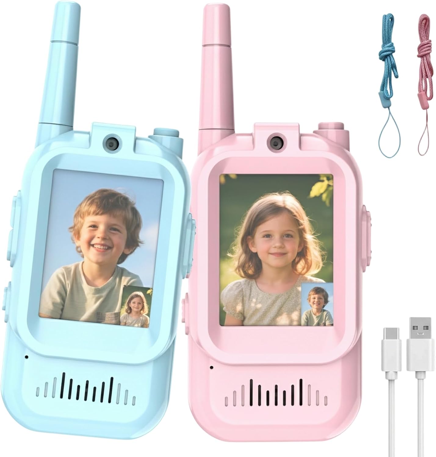 Video Walkie Talkies for Kids – 2 Pack Rechargeable