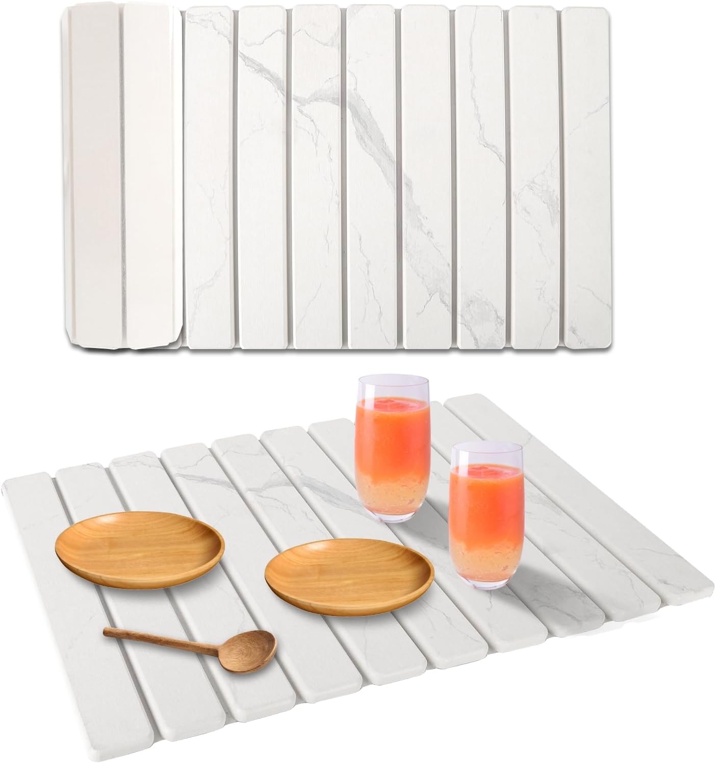 Stone Dish Drying Mat – 24″x15″ Diatomaceous Earth Quick Dry Mat