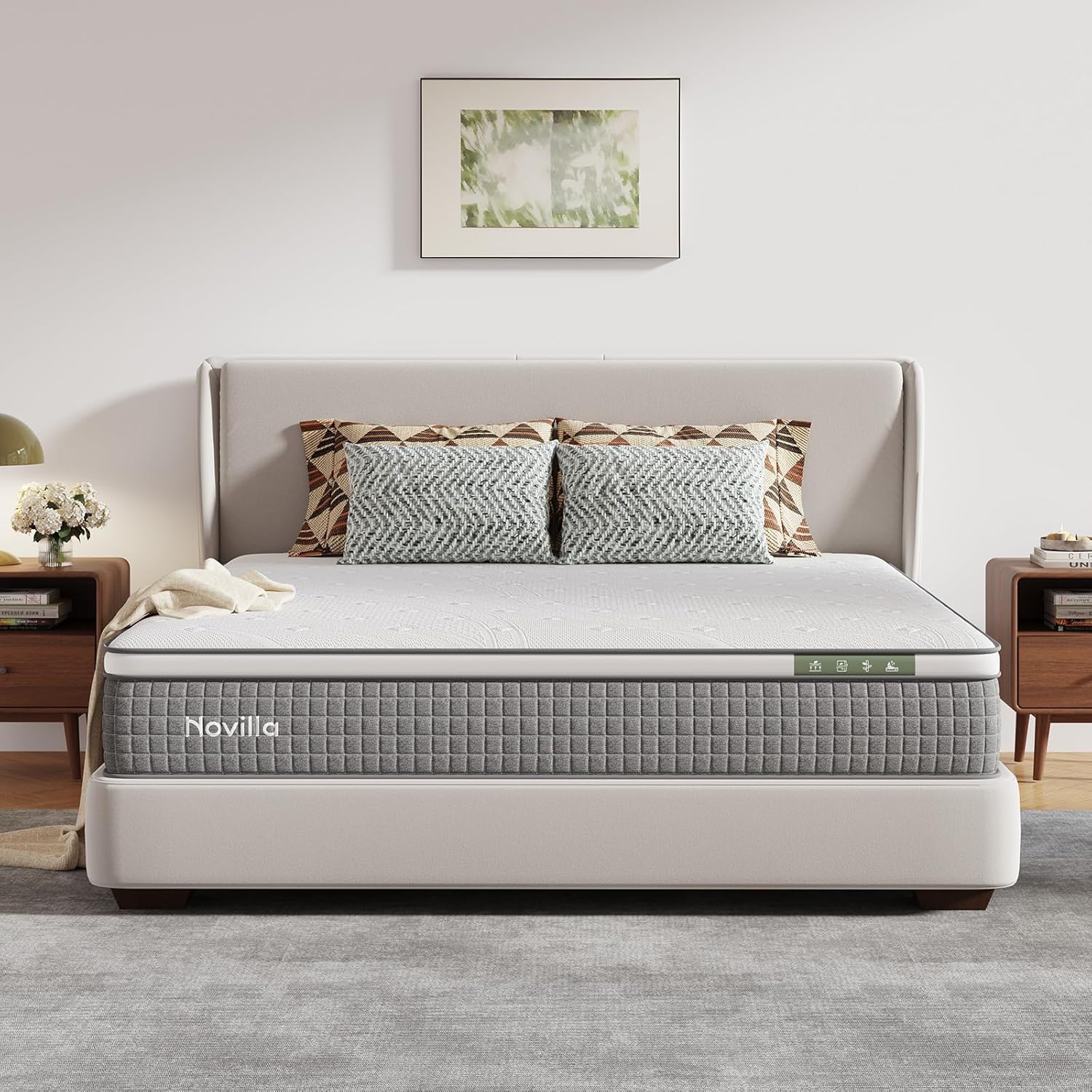 Novilla Hybrid King Mattress – 12 Inch Cool Support
