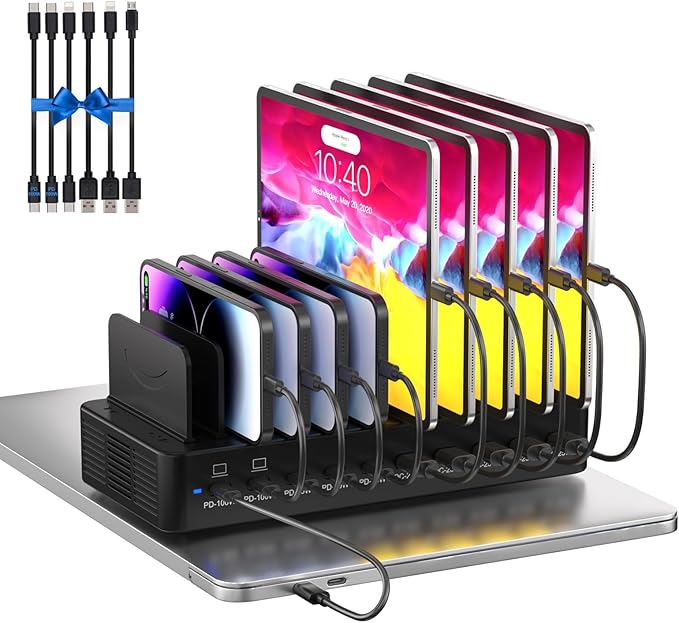 415W 10-Port USB-C Charging Station Dock