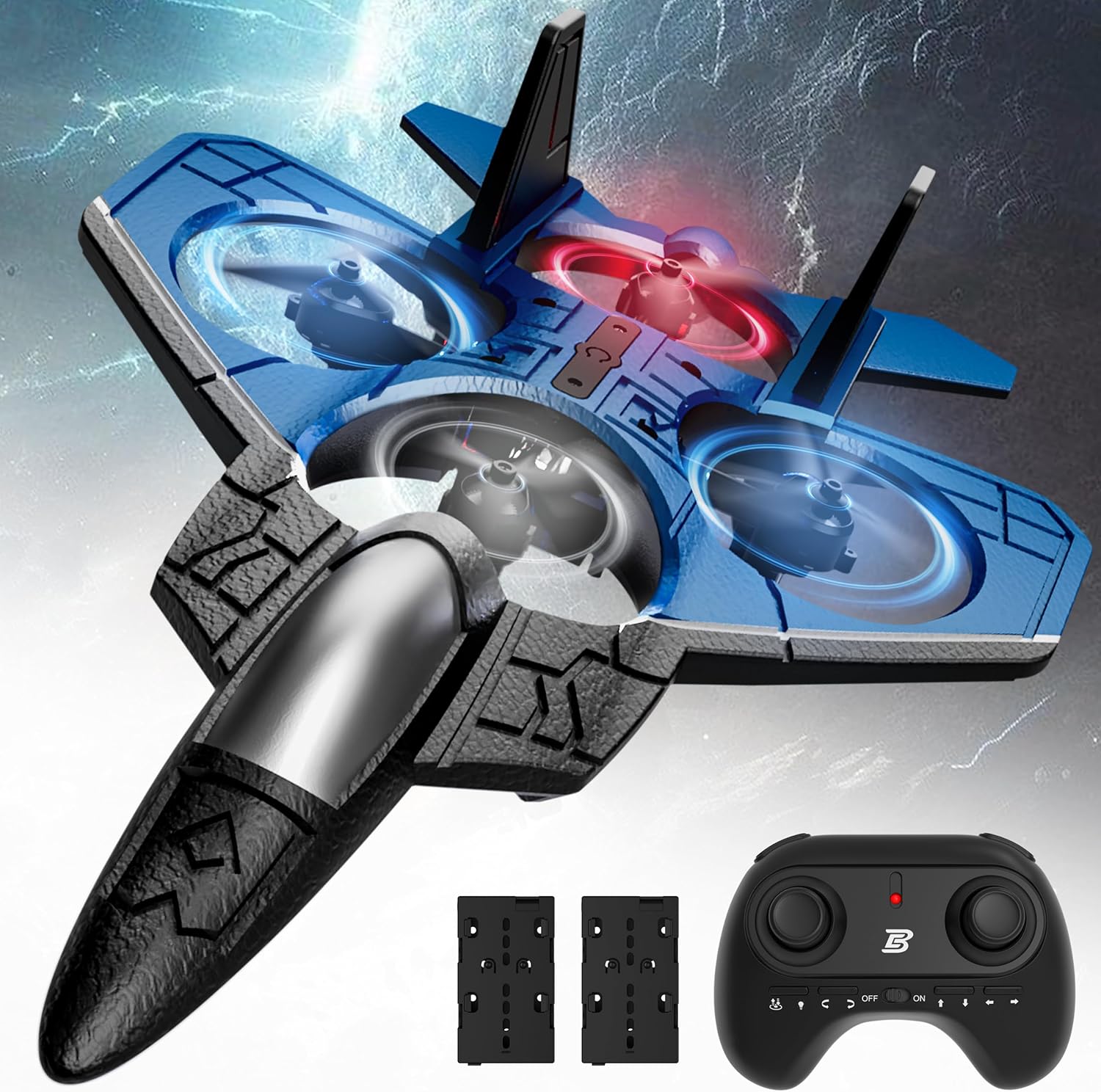 BEZGAR F-22 RC Stunt Plane – Ready-to-Fly Mini Drone