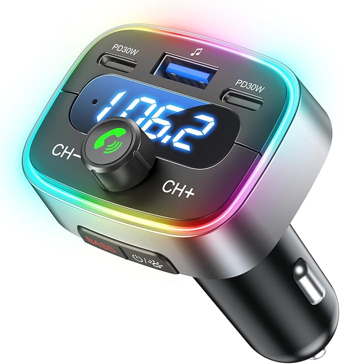 60W Bluetooth FM Transmitter – 5.4 Car Adapter