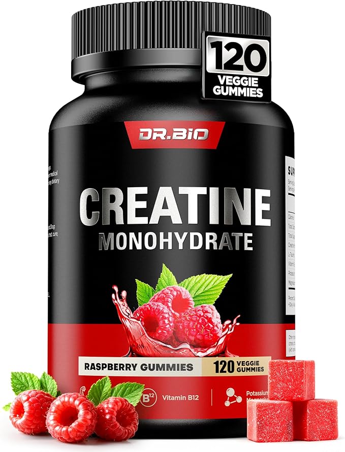 Instant Boost Creatine Gummies – 5000mg Creatine Monohydrate, 0 Sugar, Vegan