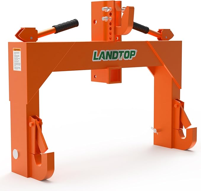 3‑Point Quick Hitch – 2‑Inch Receiver, 3000‑lb Capacity, Cat‑1 Tractor