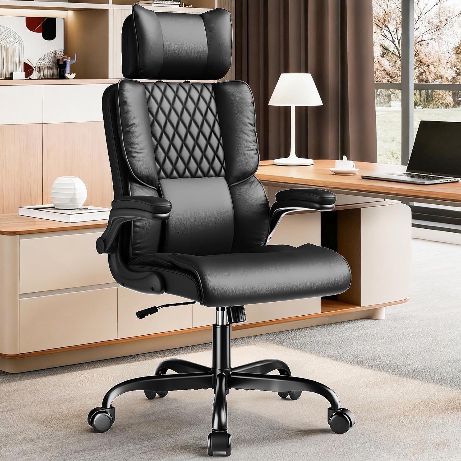 Sytas Executive Office Chair – Ergonomic Recliner with Headrest