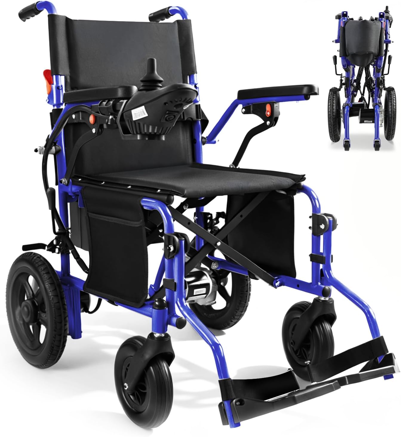 YF001 Foldable Electric Wheelchair – 18″ Wide, 500W Dual Motors, 15‑Mile Range
