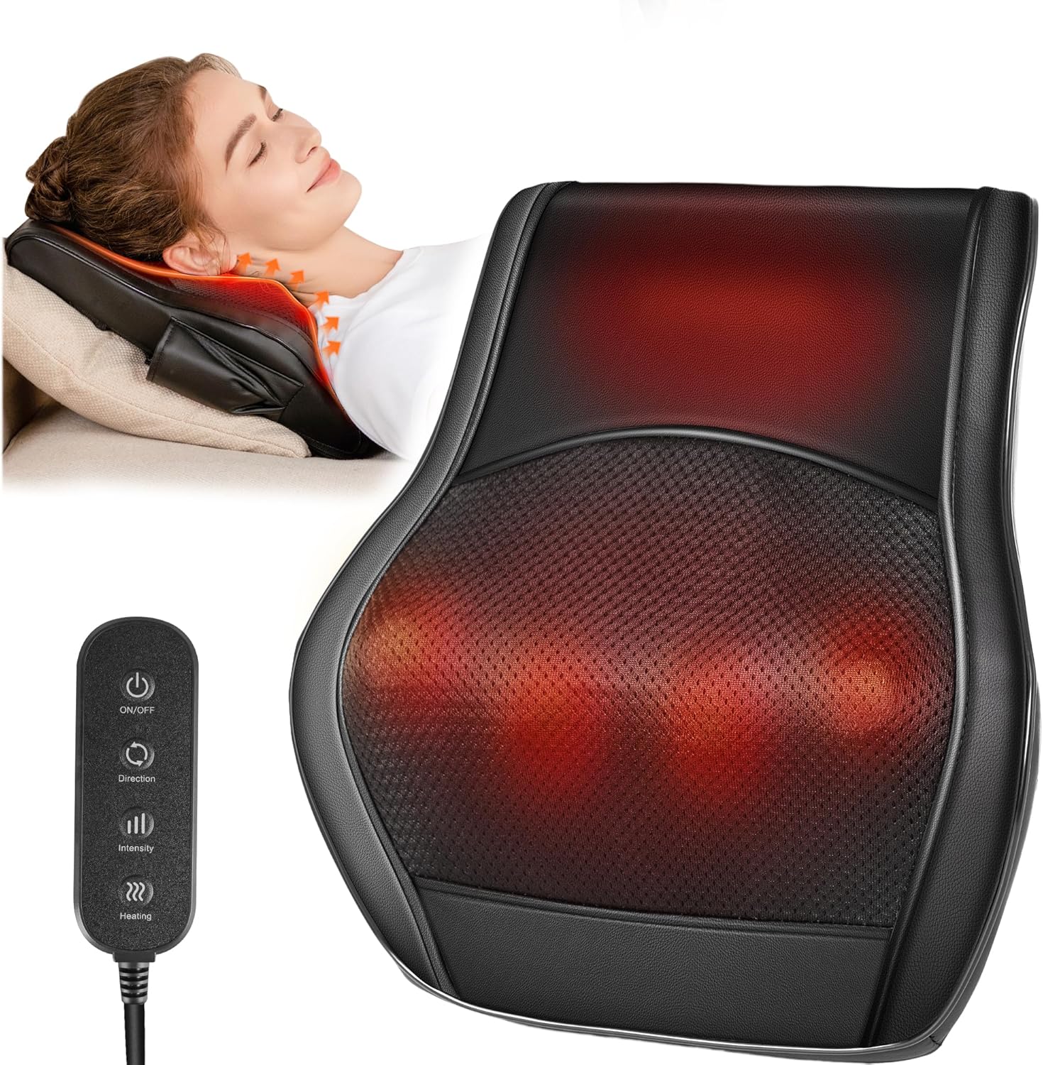 Neck and Back Massager with Heat