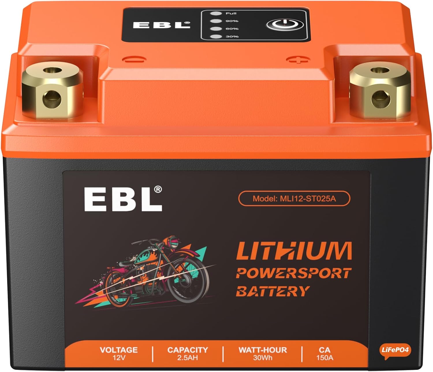 LiFePO4 Motorcycle Battery – YTX4L-BS 12V 2.5Ah Lithium Battery