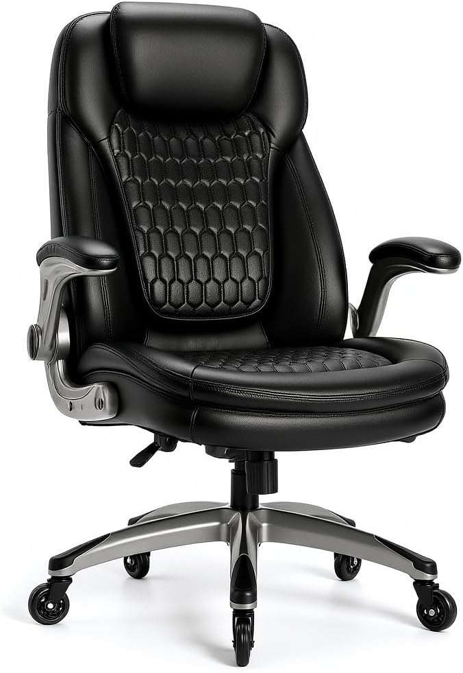 COLAMY Executive Office Chair with Thick Bonded Leather