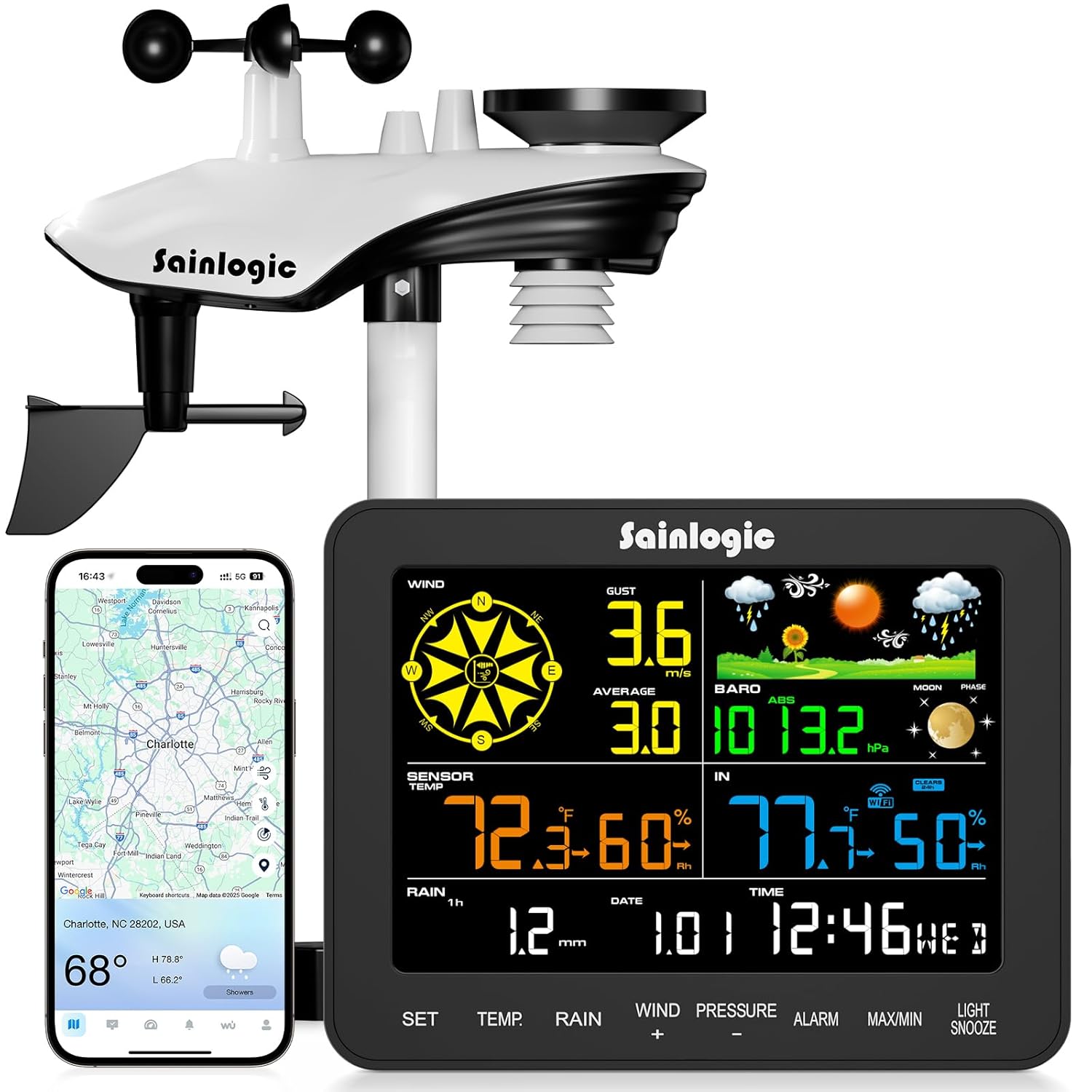 Sainlogic Smart WiFi Weather Station SA6 Plus
