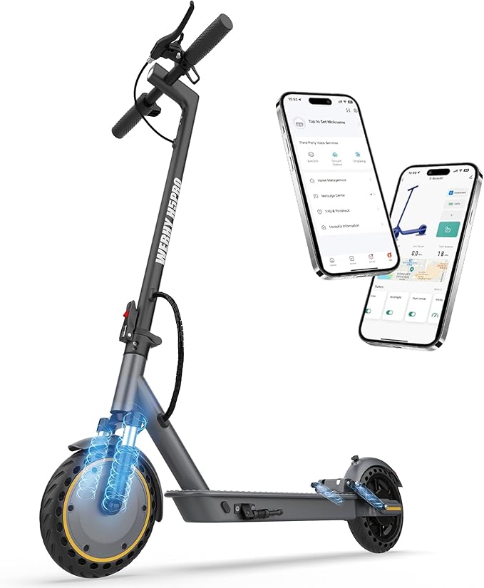 WERHY 8.5″ Electric Scooter – Dual Suspension, 19 MPH Speed