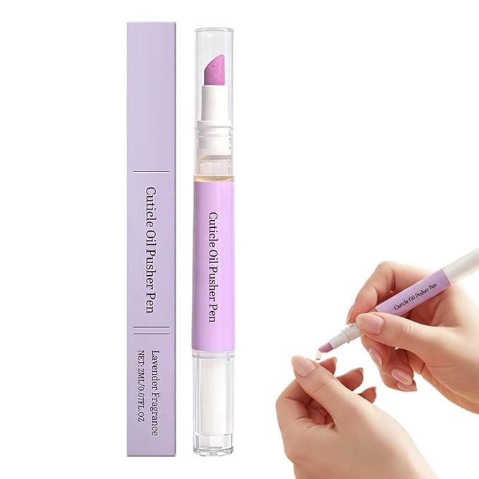 2‑in‑1 Cuticle Oil Pusher Pen – Ceramic Pusher & Oil Pen
