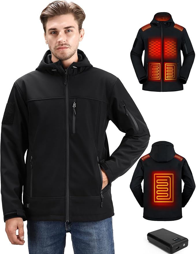 Men’s Heated Waterproof Soft Shell Jacket