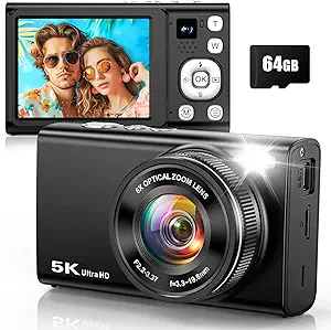 5K Digital Camera for Photography