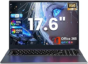 AKCHART 17.6″ Laptop – 16GB RAM, 384GB+512GB Storage