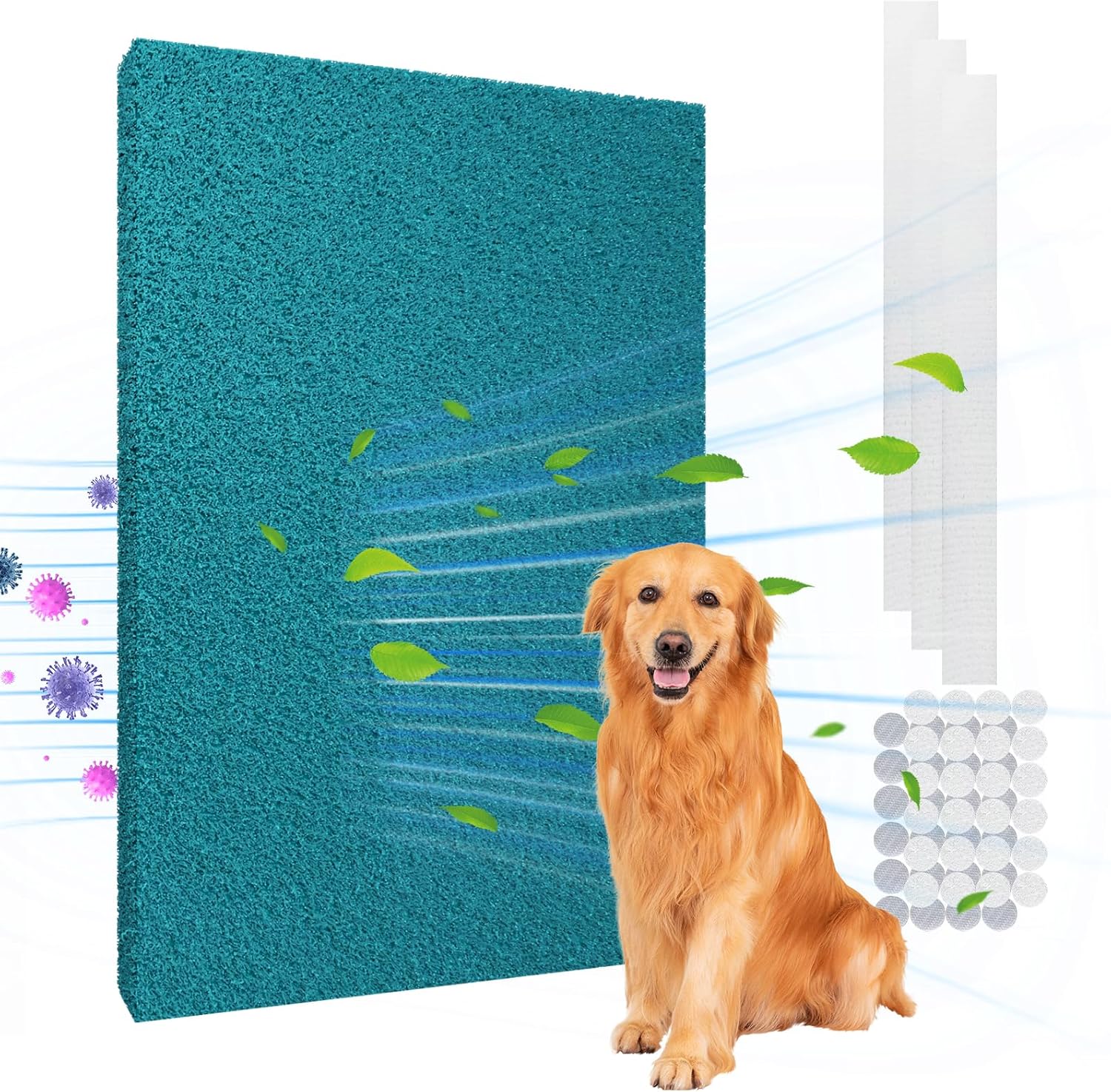 Reusable 20×30 Air Filter – Washable MERV 6, 24 Hooks Included