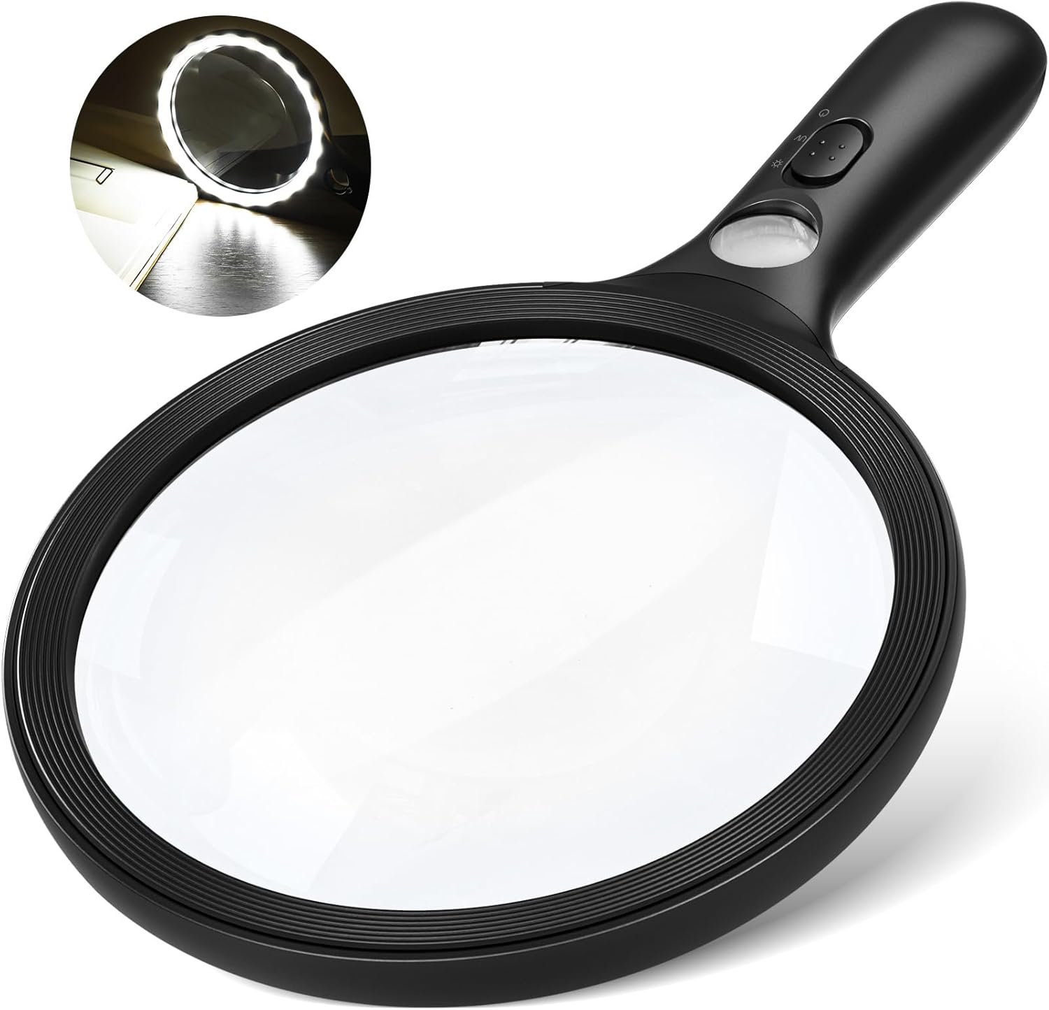 LED Illuminated Magnifying Glass 10X