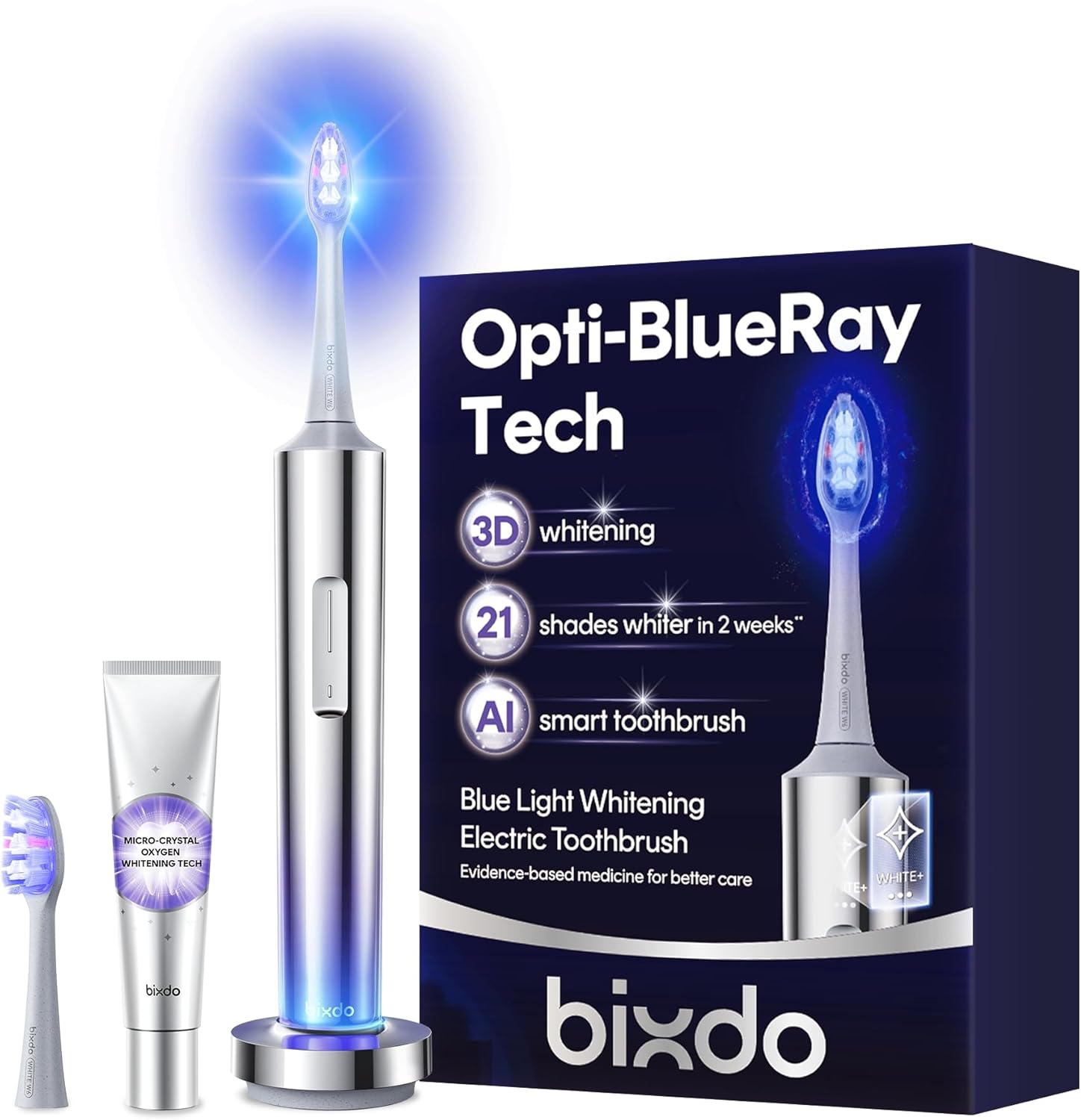 Whitening Electric Toothbrush Blue Light