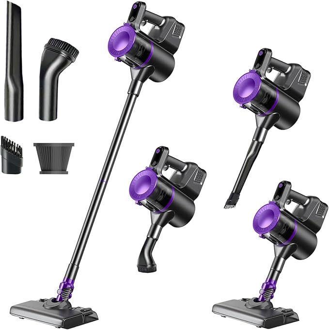 Cordless Vacuum Mop Combo Purple