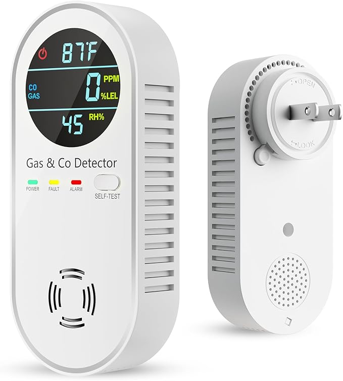 4-in-1 Plug-in Gas Detector