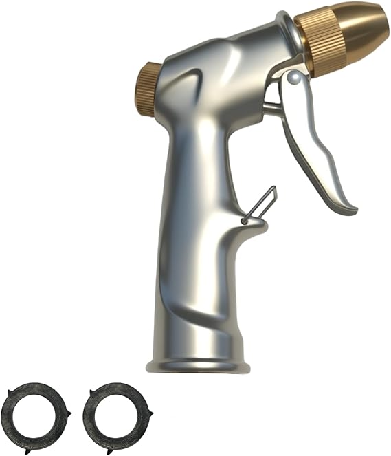 Heavy‑Duty Metal Garden Hose Nozzle